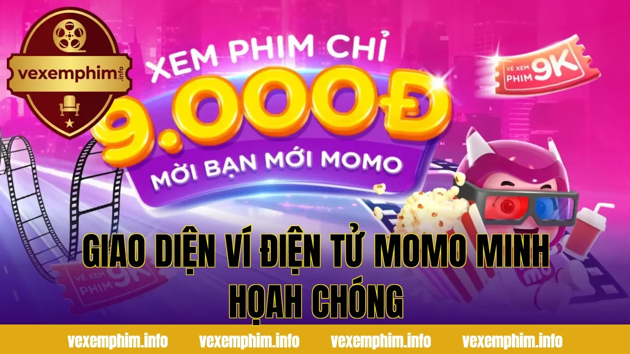Giao diện ví điện tử MoMo minh họah chóng