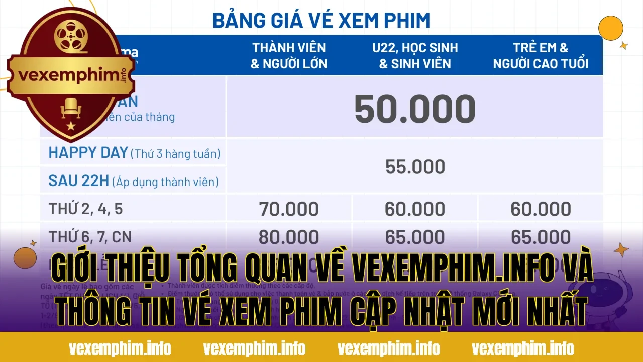 Giới thiệu tổng quan về vexemphim.info và thông tin vé xem phim cập nhật mới nhất
